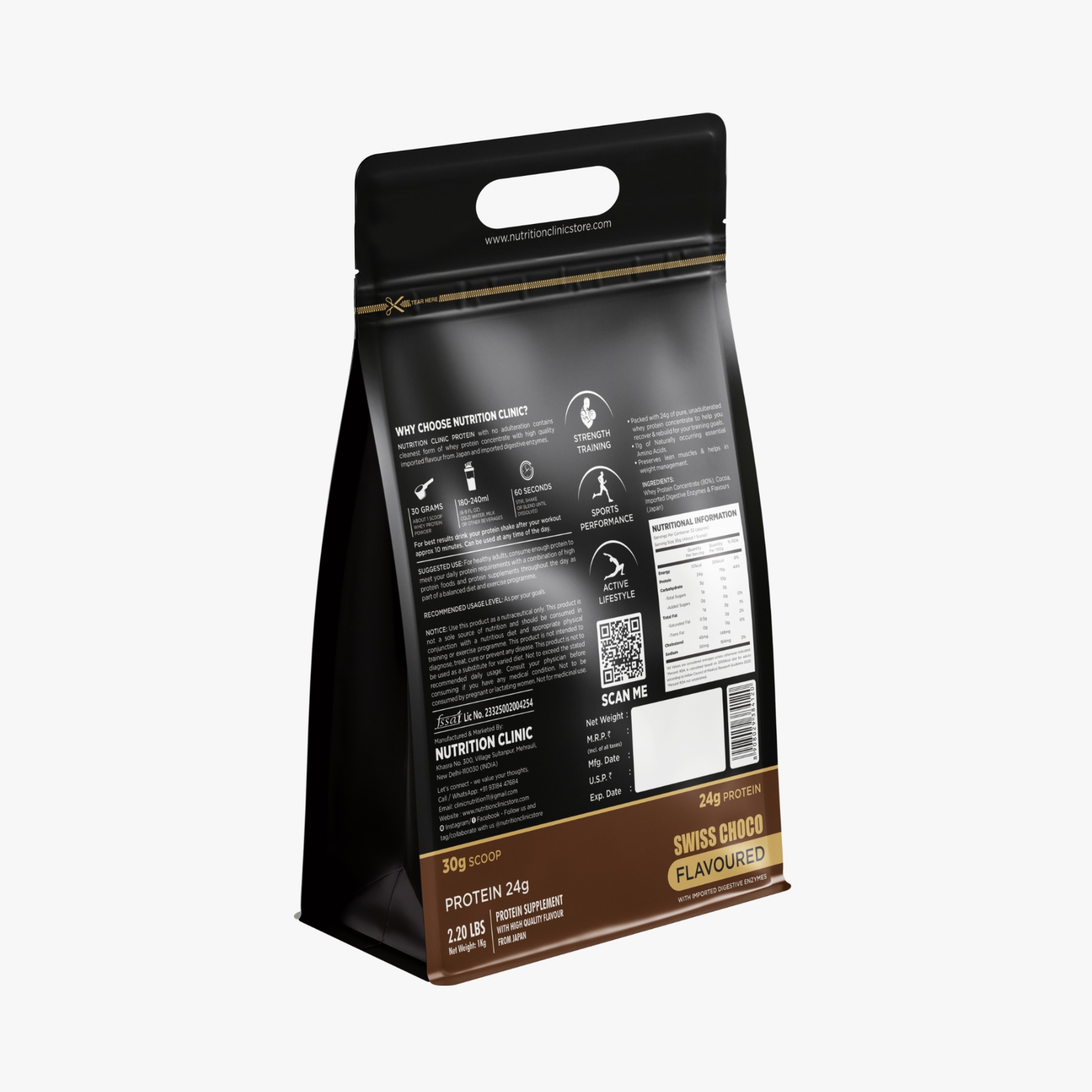 Nutrition Clinic Whey Protein Swiss Chocolate